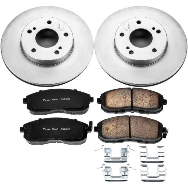 Power Stop 96-99 Infiniti I30 Front Z17 Evolution Geomet Coated Brake Kit Brake Kits - Performance Blank PowerStop