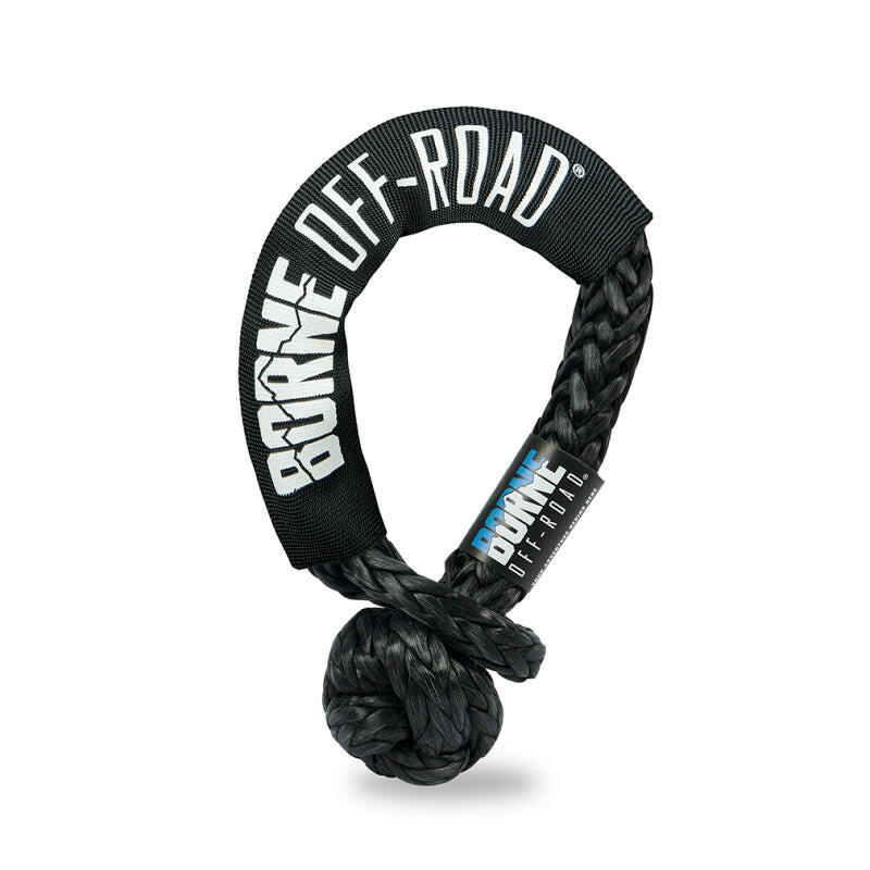 Borne Off-Road 7/16in X 20in Soft Shackle Black Tow Straps Borne Off-Road