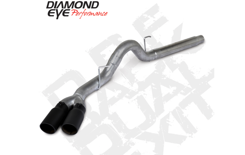 Diamond Eye 18-19 Ford 3.0L Powerstroke F150 - 4in 409SS DPF Back Kit Sprt Dual w/Tips 4512BRA-DEBK DPF Back Diamond Eye Performance