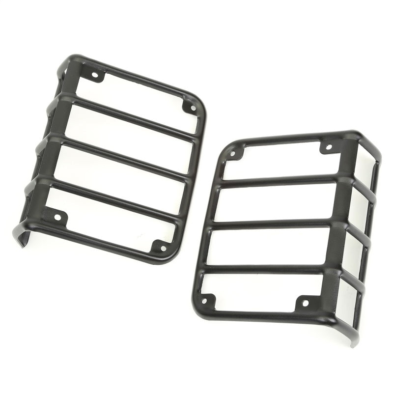 Rugged Ridge 07-18 Jeep Wrangler Textured Black Tail Light Euro Guards Light Covers and Guards Rugged Ridge
