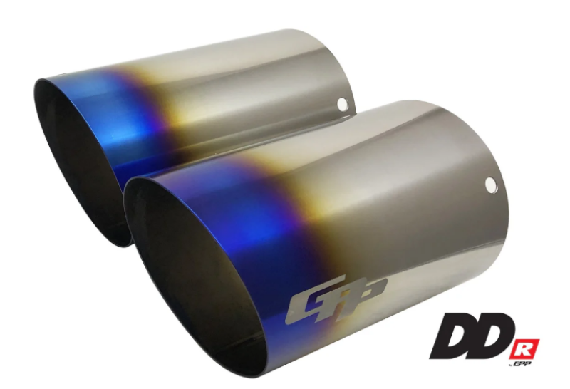 GReddy DD-R Burnt Titanium Tips L=170mm (Pair) Catback GReddy