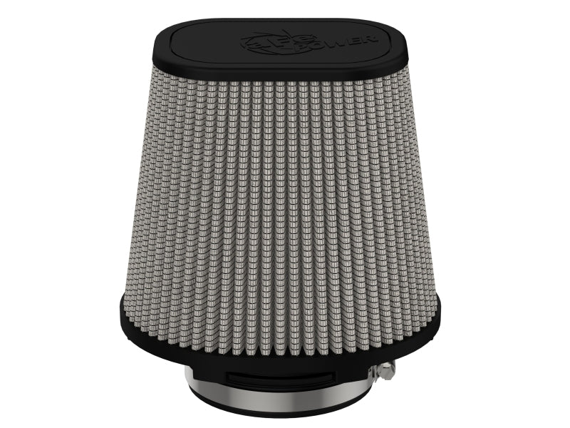 aFe Magnum FLOW Pro DRY S Air Filter 4in F (7-3/4x6-1/2)in B (5-3/4x3-3/4)in T x 7in H Air Filters - Universal Fit aFe