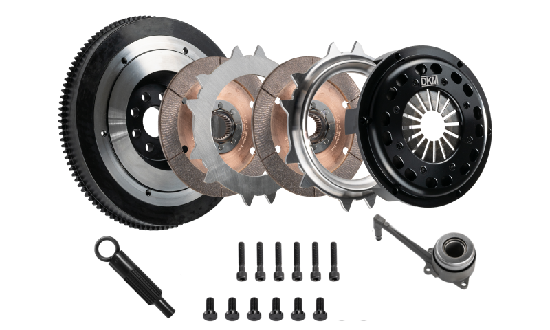 DKM Clutch VW Beetle/Golf/Jetta/Passat 2.0L TDI Twin Disc MR Clutch w/Flywheel (650 ft/lbs Torque) Clutch Kits - Multi DKM Clutch