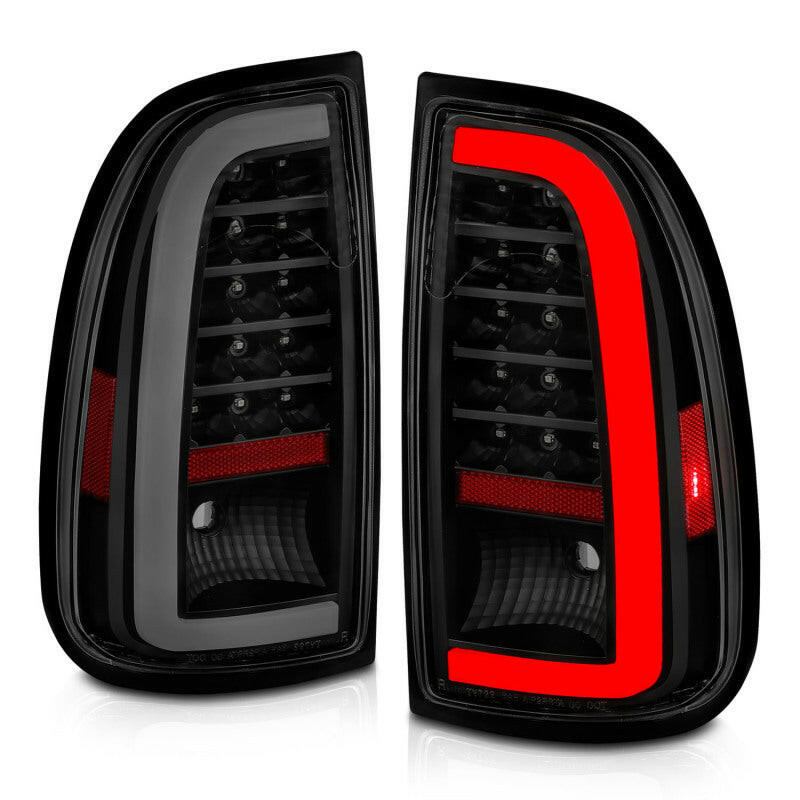 ANZO 00-06 Toyota Tundra (Std. Bed/Reg Cab) LED Taillights w/Light Bar Black Housing Smoke Lens Tail Lights ANZO
