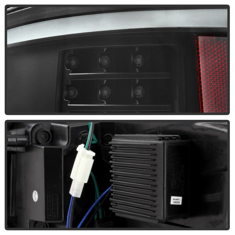 xTune 09-14 Ford F-150 Light Bar LED Tail Lights - Black (ALT-JH-FF15009-LBLED-BK) Tail Lights SPYDER