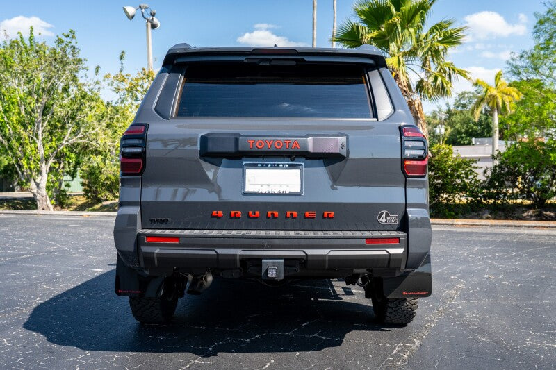 Rally Armor 2025+ Toyota 4Runner Black UR Mud Flap w/ White Logo Mud Flaps Rally Armor
