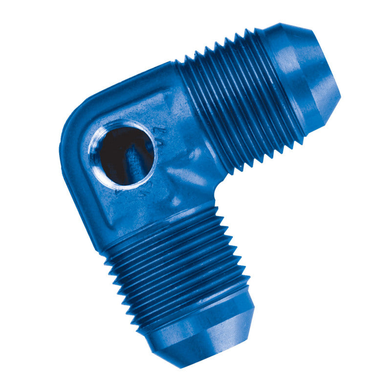 Russell Performance -8 AN Blue 90 Degree Fuel Pressure Adapter Fittings Russell