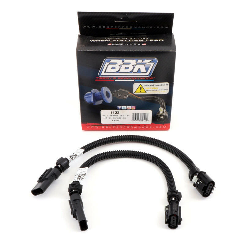 BBK 16-20 GM Camaro 6.2L SS Manual Trans O2 Sensor Wire Harness Extensions (Front) Gauge Components BBK