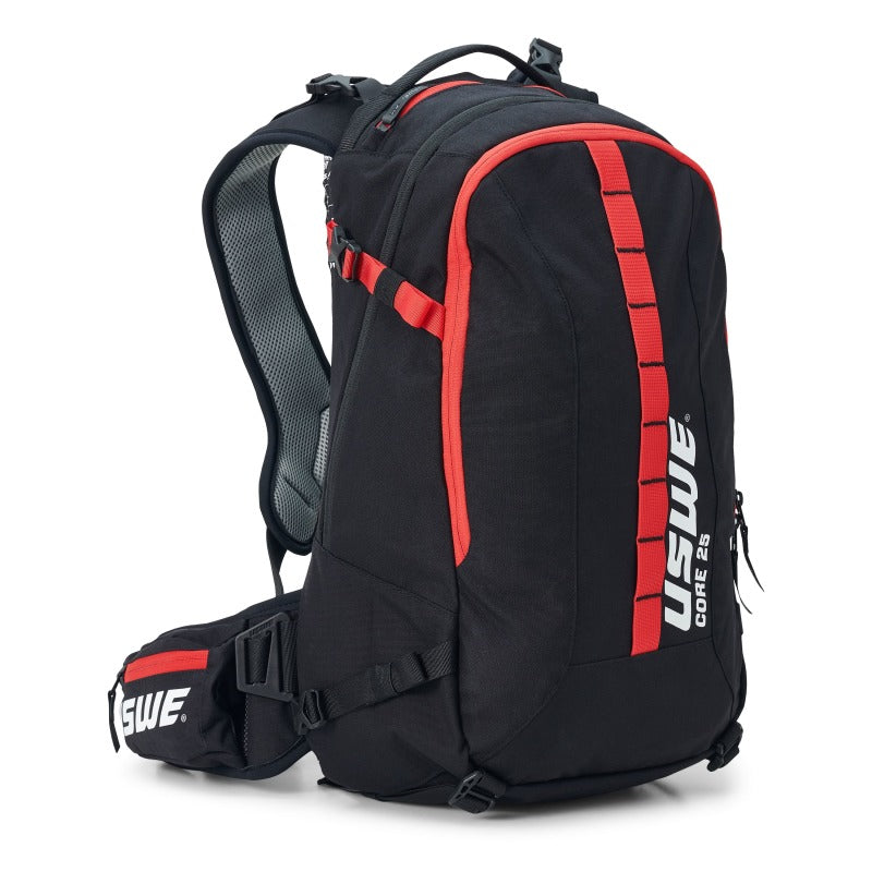 USWE Core Dirt Biking Daypack 25L - Black/USWE Red Bags - Backpacks USWE
