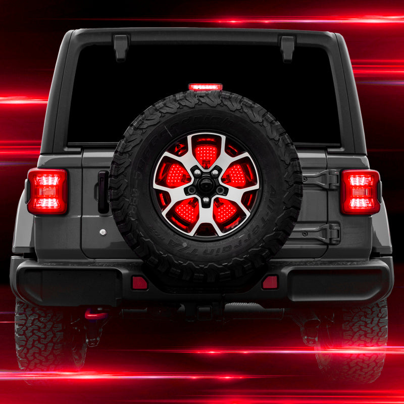 XK Glow Jeep 5th Wheel Light w/ Brake, Running, Reverse and Turn Signal Lights Light Accessories and Wiring XKGLOW