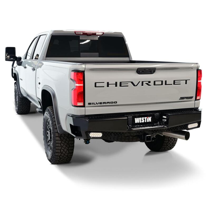 Westin 19-20 Chevy Silverado 1500 HDX Bandit Rear Bumper - Black Bumpers - Steel Westin
