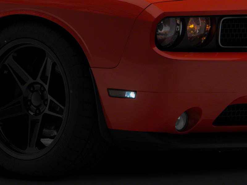 Raxiom 08-14 Dodge Challenger Axial Series Side Marker Lamps- Smoked Sidemarkers & Indicators Raxiom