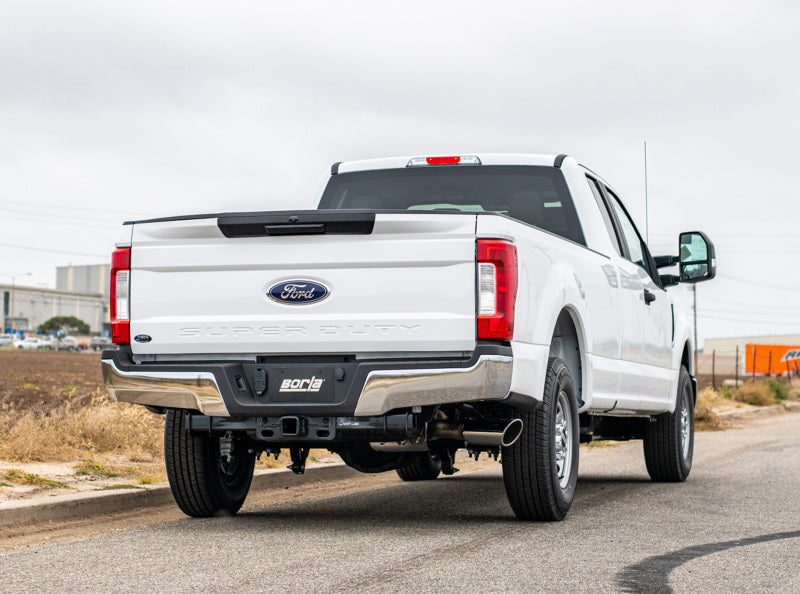 Borla S-Type Cat-Back 17-19 Ford F-250/350 Super Duty Side Exit Exhaust - 5in tip (Gas Only) Catback Borla