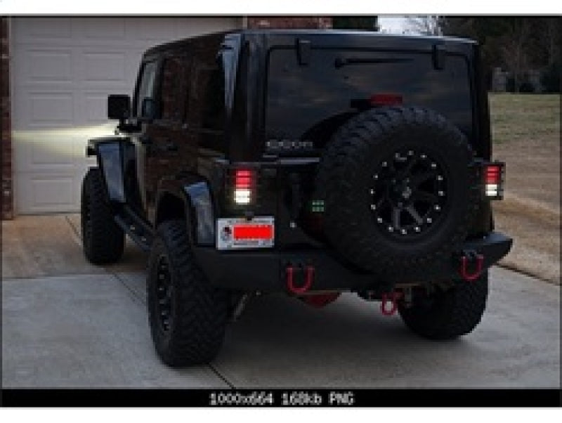 Spyder Jeep Wrangler 07-15 LED Tail Lights Smoke ALT-YD-JWA07-LED-SM Tail Lights SPYDER