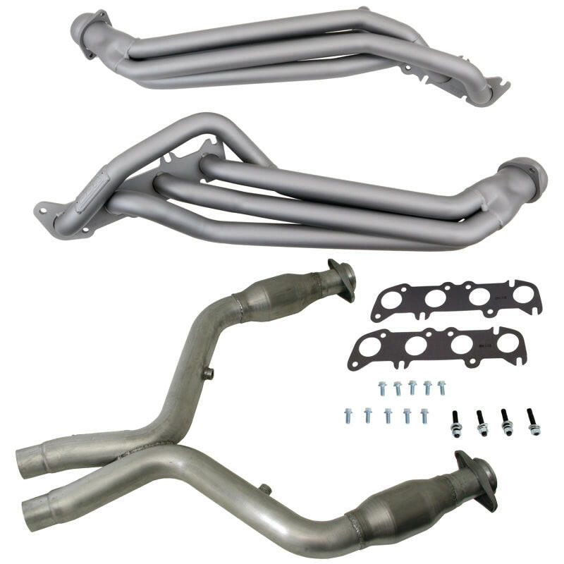 BBK 11-14 Ford Mustang GT 1-3/4 Long Tube Headers w/High Flow Catted X-Pipe (Ti Ceramic) Headers & Manifolds BBK