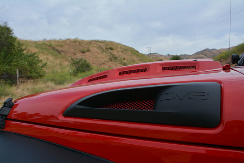 DV8 Offroad 07-18 Jeep Wrangler JK Metal Heat Dispersion Hood - Primer Black Hoods DV8 Offroad