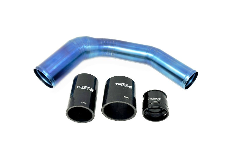 Torque Solution 2022+ Subaru WRX / 19-23 Subaru Ascent Titanium Top Mount Charge Pipe - Burnt Blue Air Intake Components Torque Solution
