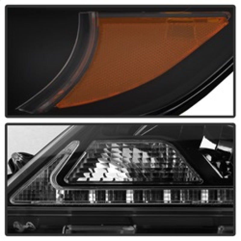 Spyder Toyota Sienna 2011-2014 Projector Headlights - DRL LED - Black PRO-YD-TSEN11-DRL-BK Headlights SPYDER