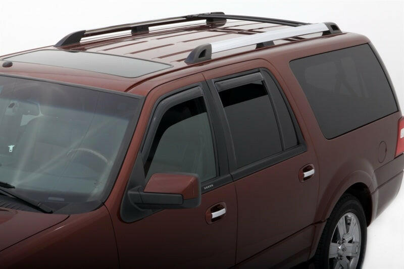 AVS 98-18 Lincoln Navigator Ventvisor In-Channel Front & Rear Window Deflectors 4pc - Smoke Wind Deflectors AVS