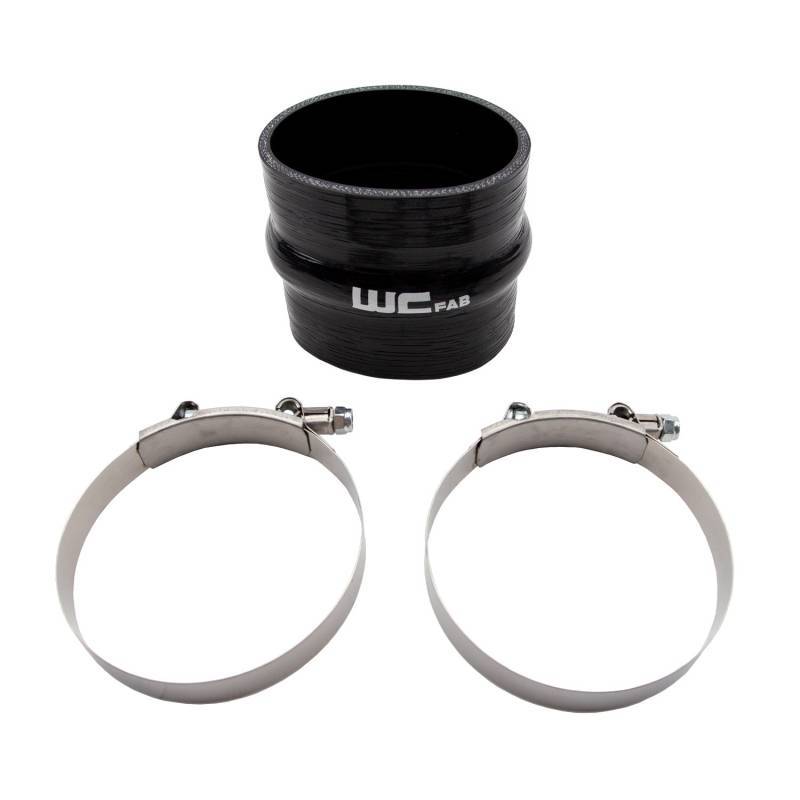 Wehrli 4in ID x 4in Long Silicone Hump Boot and Clamp Kit - Replacement Clamps Wehrli