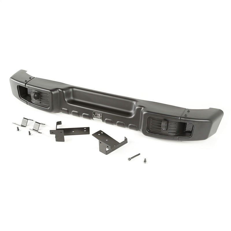 Rugged Ridge Spartacus Rear Bumper Black 07-18 Jeep Wrangler Bumpers - Steel Rugged Ridge