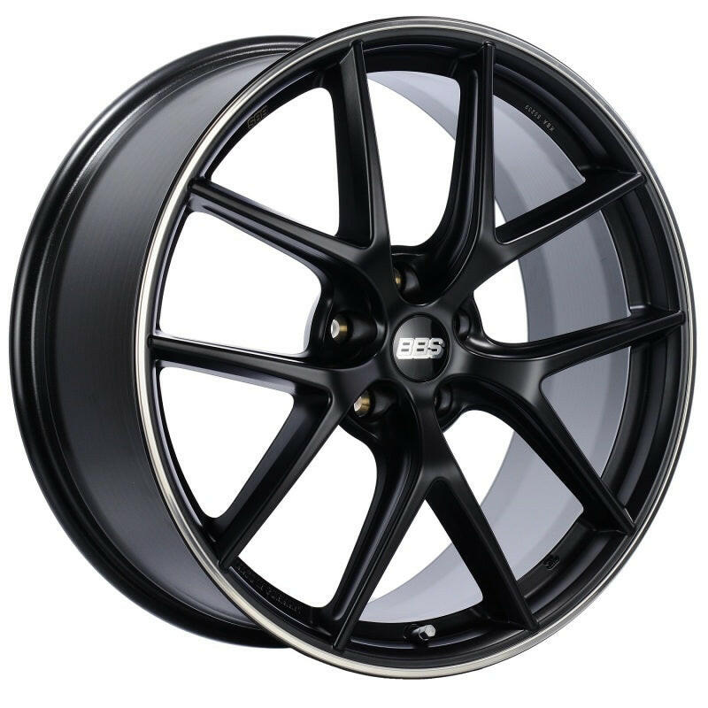 BBS CI-R 19x9 5x120 ET44 Satin Black Rim Protector Wheel -82mm PFS/Clip Required Wheels - Cast BBS