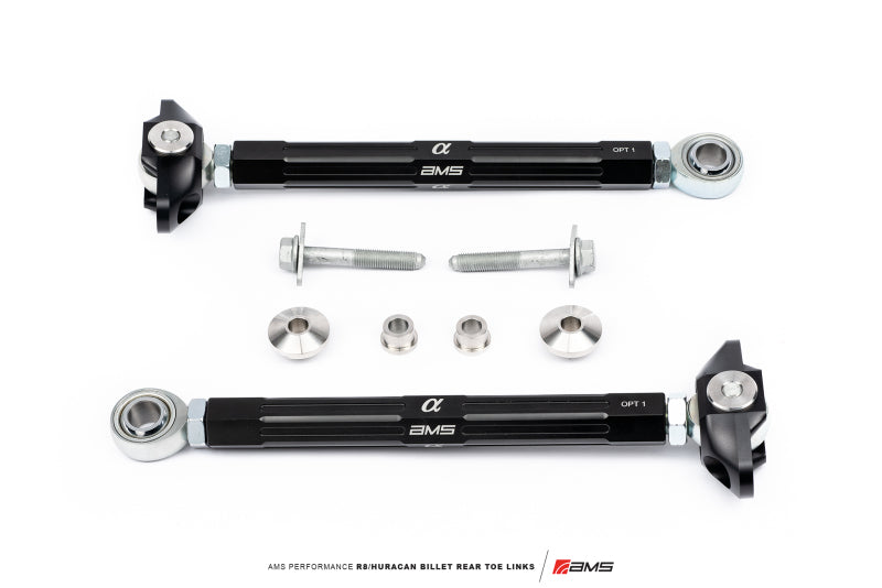 AMS Performance Audi R8 (RWD &amp; AWD) / Lamborghini Huracan (RWD Only) Billet Rear Toe Links Suspension Arms & Components AMS