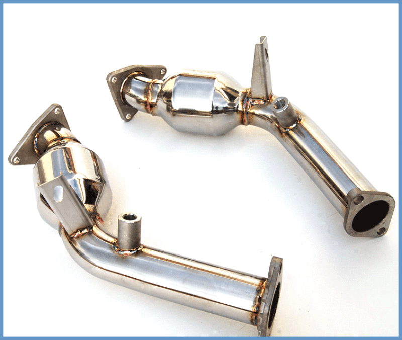 Invidia 09+ Nissan 370Z / Infiniti G37 60mm High Flow Cat w/ Bracket Connecting Pipes Invidia