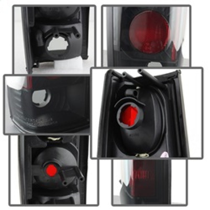 Spyder Nissan Hardbody 86-97 Euro Style Tail Lights Black Smoke ALT-YD-NH86-BSM Tail Lights SPYDER