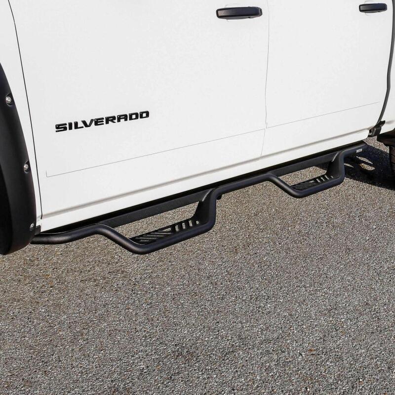 Westin 14-18 Chevrolet Silverado / GMC Sierra Crew Cab Outlaw Nerf Step Bars (Excl. Diesel) Nerf Bars Westin