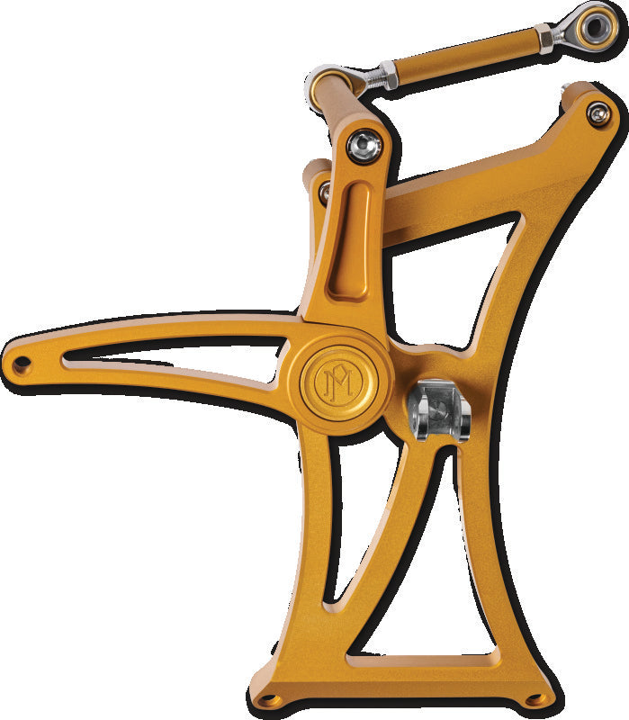 Performance Machine Mid Control - Gold Ops Footpegs Performance Machine