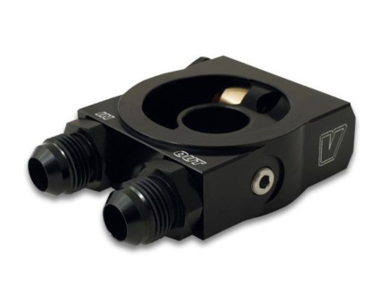 Vibrant Thermostatic Oil Cooler Sandwich Adapter w/Thermostat Oil Line Kits Vibrant