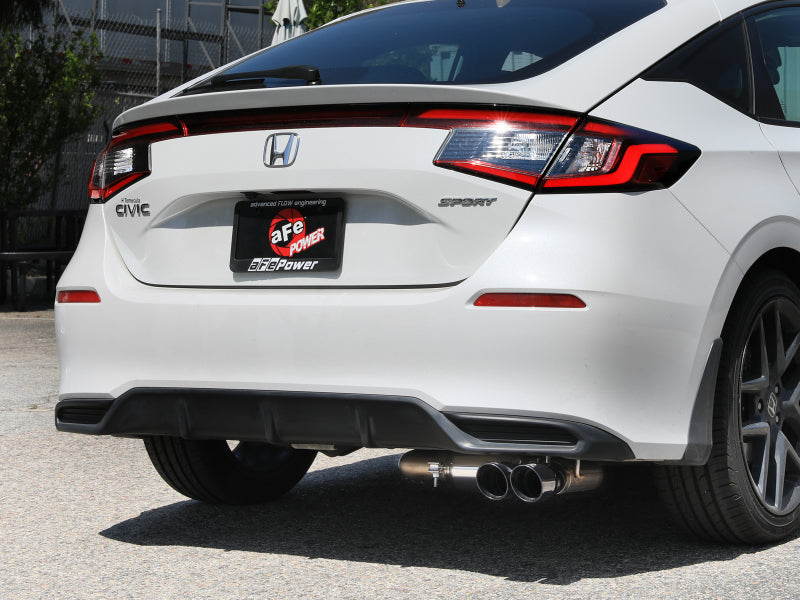 aFe POWER Takeda 2.5in 304 SS Cat-Back Exhaust w/ Black Tips 22-25 Honda Civic L4-2.0L Catback aFe