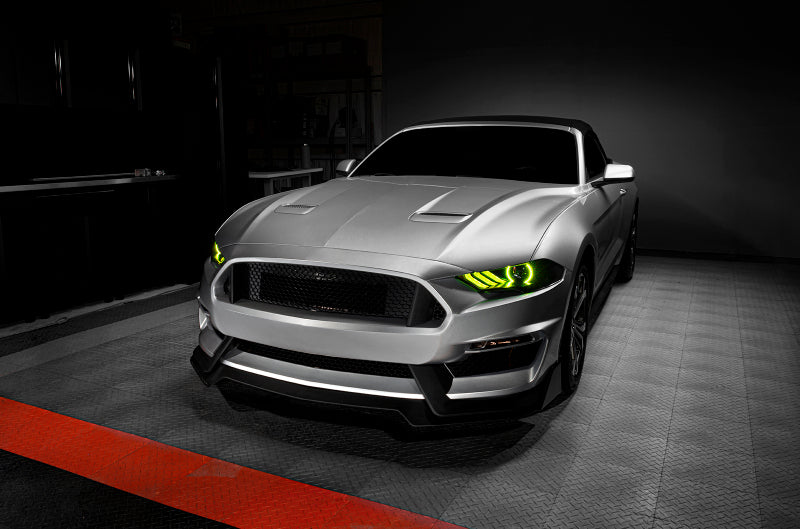 Oracle 18-21 Ford Mustang Dynamic DRL w/ Halo Kit & Sequential Turn Signal - ColorSHIFT Headlights ORACLE Lighting