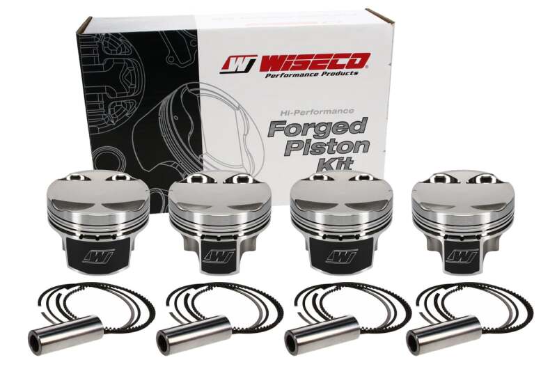 Wiseco Mitsubishi 4G63 87.00 mm Bore 34.87 mm CH -9.00 CC Piston Set Piston Sets - Forged - 4cyl Wiseco