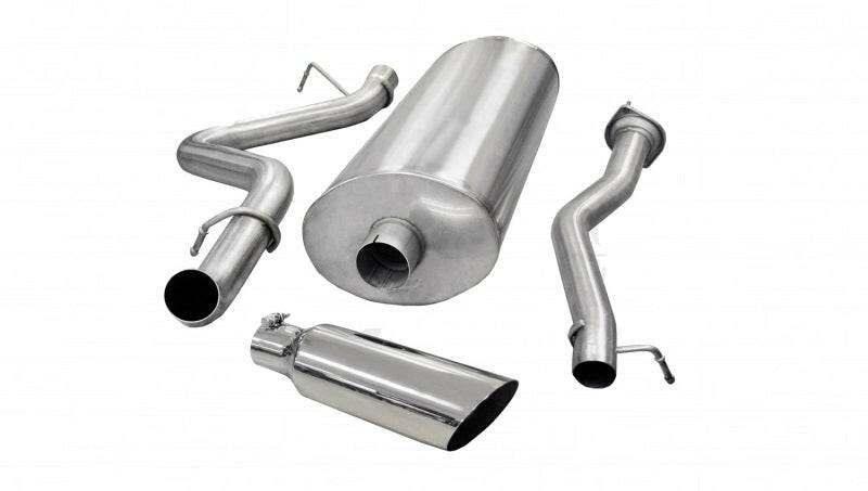 Corsa 2007-2010 Chevrolet Silverado Crew Cab/Std. Bed 2500 6.0L V8 Polished Sport Cat-Back Exhaust Catback CORSA Performance