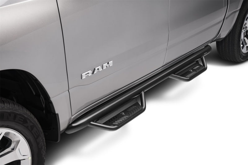 N-Fab Podium LG 19-20 Dodge RAM 1500 Crew Cab - Cab Length - Tex. Black - 3in Side Steps N-Fab