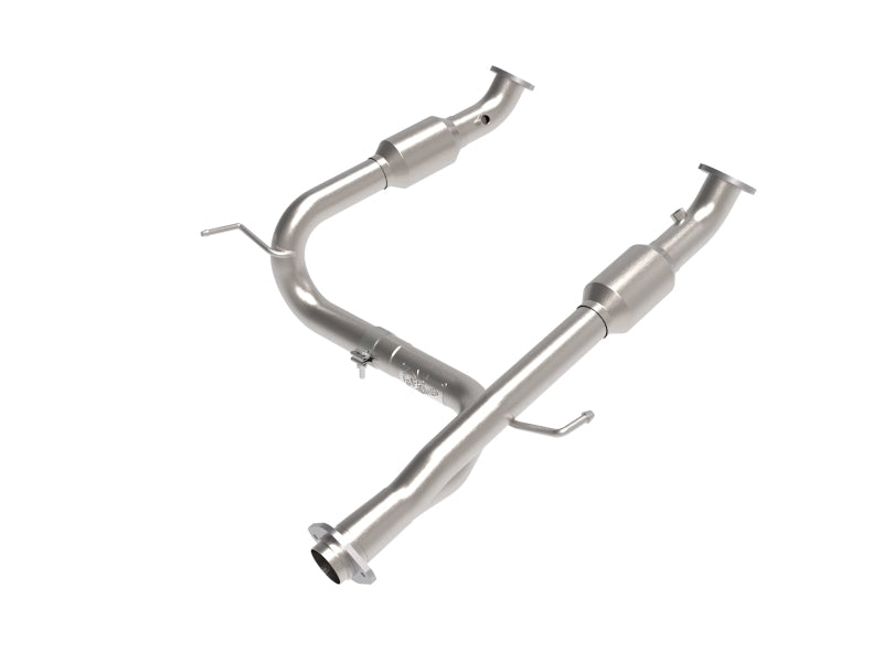 aFe Toyota Tacoma 05-15 V6-4.0L Twisted Steel Y-Pipe w/ Cat X Pipes aFe