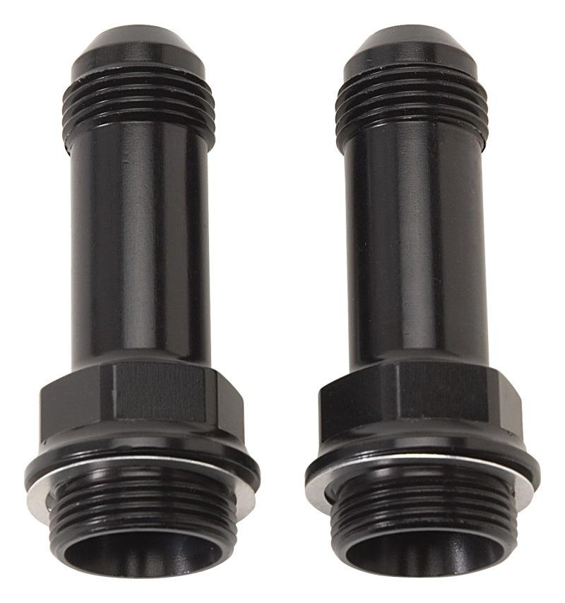 Russell Performance 7/8in -20 x -6 AN Male Flare Extended (2 pcs.) (Black) Fittings Russell