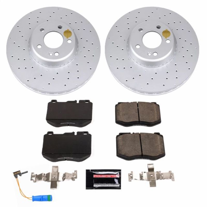 Power Stop 2018 Mercedes-Benz C350e Front Z23 Evolution Sport Coated Brake Kit Brake Kits - Performance D&S PowerStop