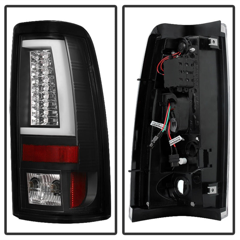 Spyder Chevy Silverado 1500/2500 03-06 Version 2 LED Tail Lights - Black ALT-YD-CS03V2-LED-BK Tail Lights SPYDER