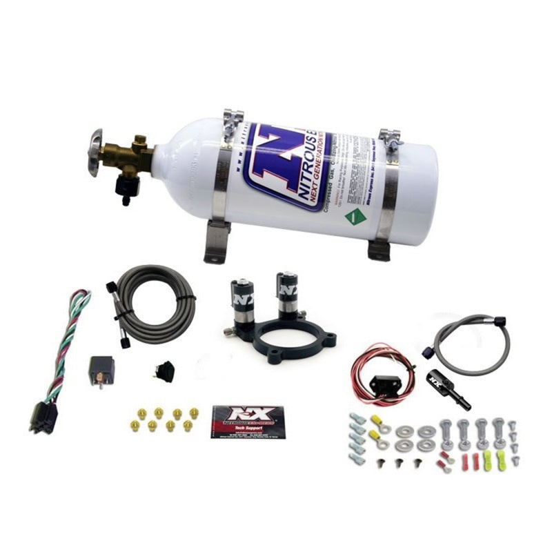 Nitrous Express Ford 3.5L/3.7L V6 Nitrous Plate Kit w/5lb Bottle Nitrous Systems Nitrous Express