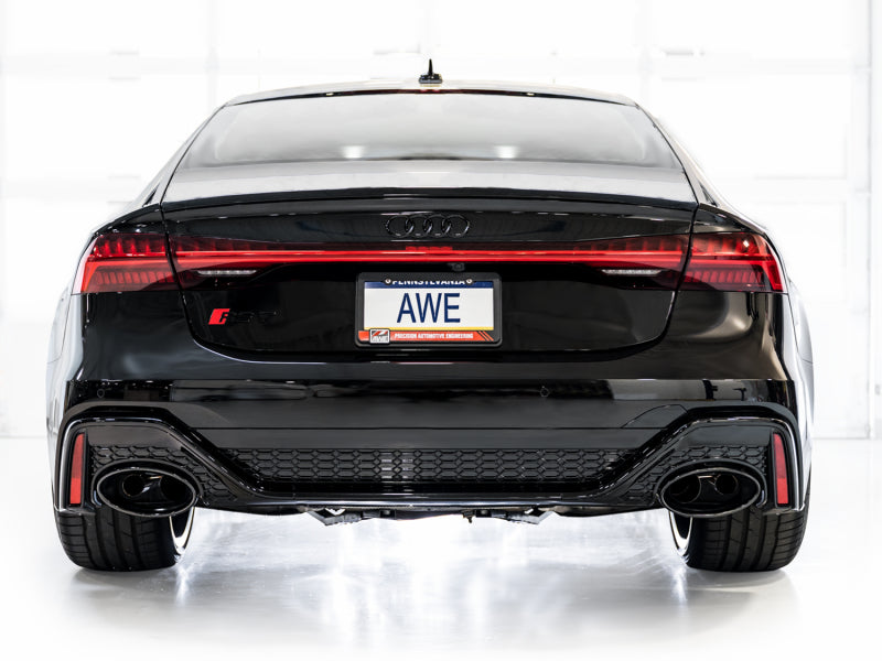AWE Tuning 21-23 Audi C8 RS6/RS7 SwitchPath Cat-back Exhaust - Diamond Black Tips Catback AWE Tuning