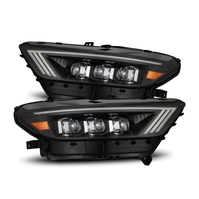 AlphaRex 15-17 Ford Mustang NOVA Series LED Projector Headlights Blk Headlights AlphaRex