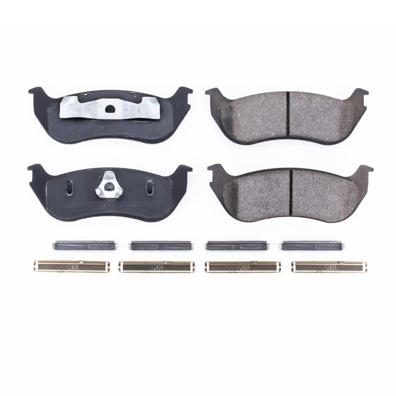Power Stop 96-02 Ford Crown Victoria Rear Z17 Evolution Ceramic Brake Pads w/Hardware Brake Pads - OE PowerStop