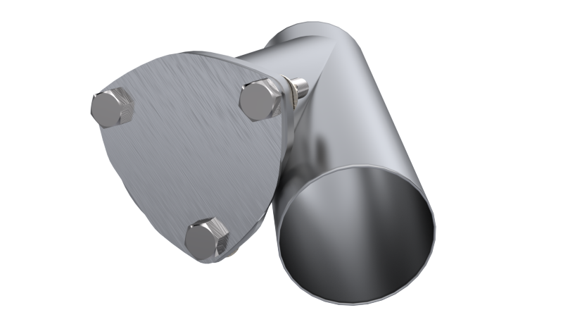 QTP 3.5in Weld-On QTEC Exhaust Cutout Y-Pipe Y Pipes QTP