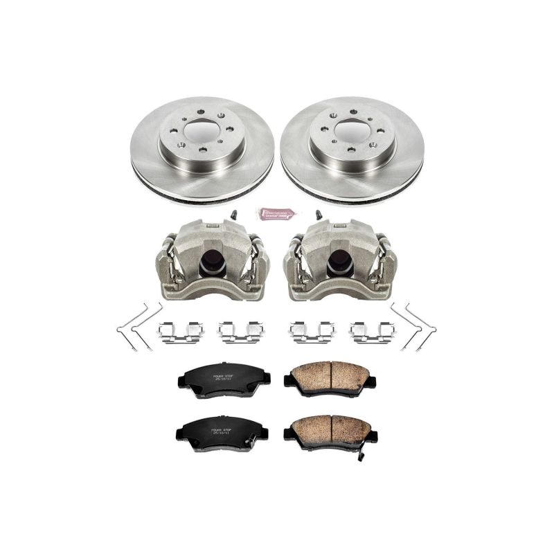 Power Stop 03-05 Honda Civic Front Autospecialty Brake Kit w/Calipers Brake Kits - OE PowerStop