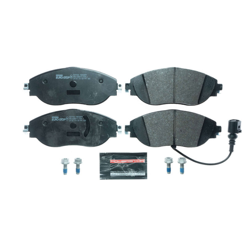 Power Stop 18-20 Volkswagen Tiguan Euro-Stop ECE-R90 Front Brake Pads Brake Pads - OE PowerStop