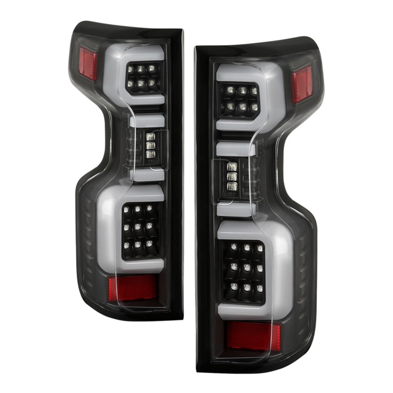 Spyder Chevy Silverado 19-20 (Do Not Fit Halogen Model) LED Tail Light Blk ALT-YD-CS19LED-BK Tail Lights SPYDER