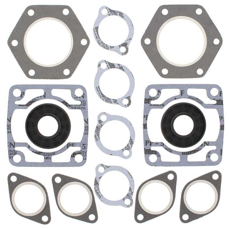 Vertex Gaskets 74-77 Polaris Electra Complete Gasket Kit w/ Oil Seals Engine Hardware Vertex Pistons